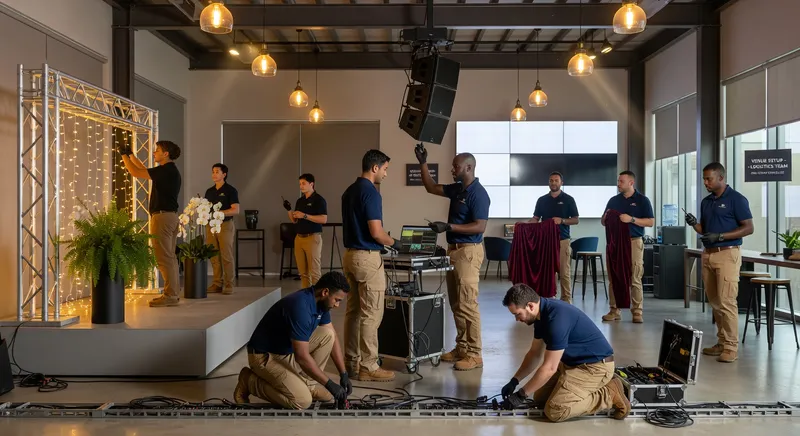 event setup team action