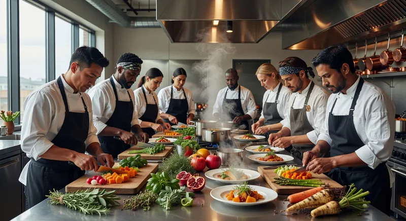 passionate chefs at work